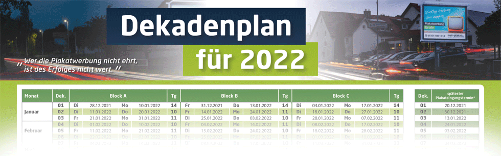 Download PDF Dekadenplan 2022