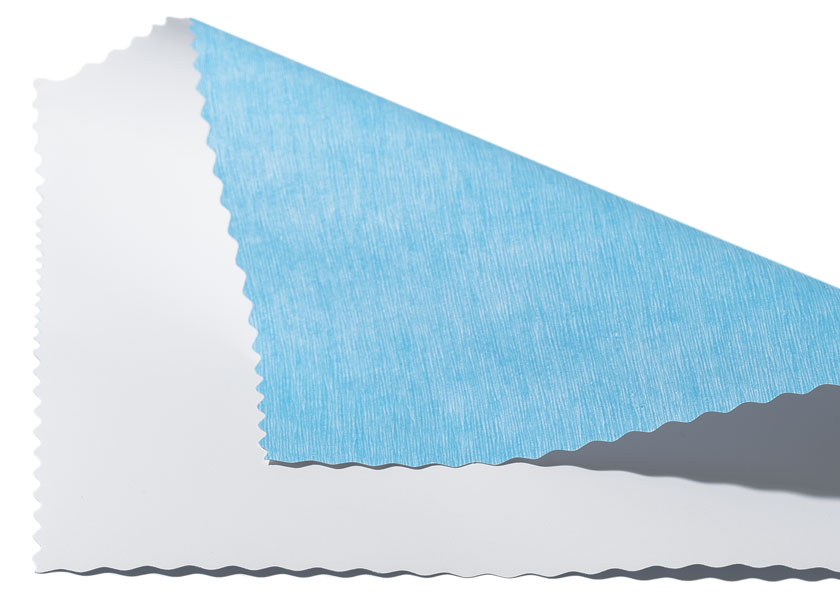 Affichenpapier mit blauer Rückseite